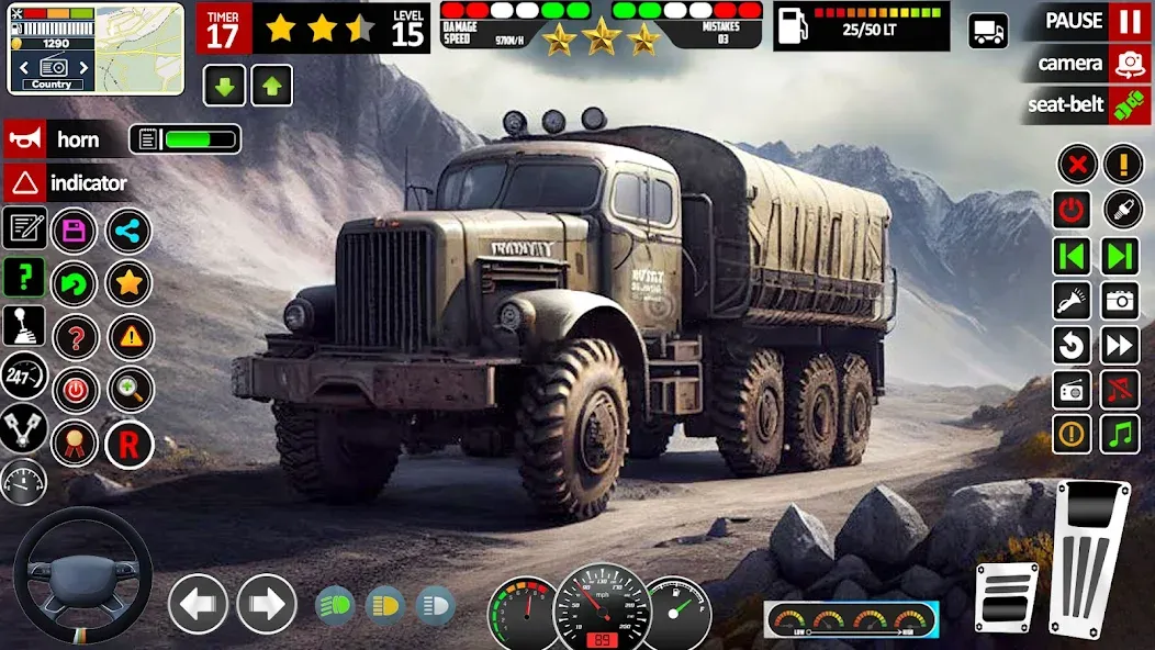 Скачать Army Truck Transport Game 2023 (Мод: Много денег) на Андроид — скриншот 3