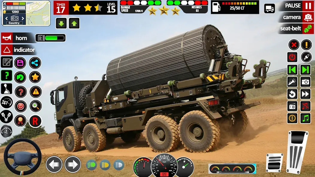 Скачать Army Truck Transport Game 2023 (Мод: Много денег) на Андроид — скриншот 4