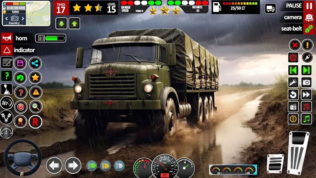 Скачать Army Truck Transport Game 2023 (Мод: Много денег) на Андроид — скриншот 5