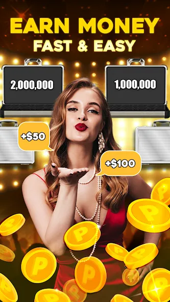 Скачать Deal Be Richest: Vegas Coin (Мод: Много денег) на Андроид — скриншот 1 Скачать Deal Be Richest: Vegas Coin (Мод: Много денег) на Андроид — скриншот 1