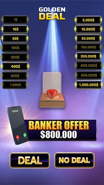 Million Golden Deal Game на Андроид — Много денег — скриншот 2