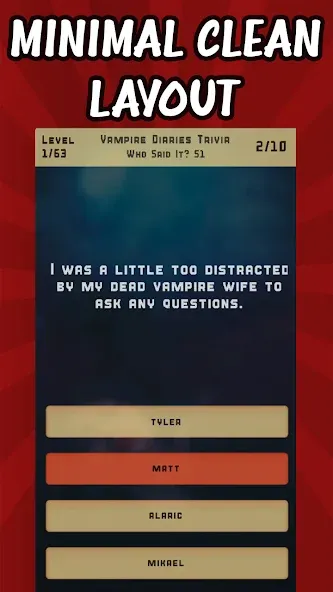 Vampire Diaries Quiz Trivia — Все уровни открыты и нет рекламы — скриншот 2