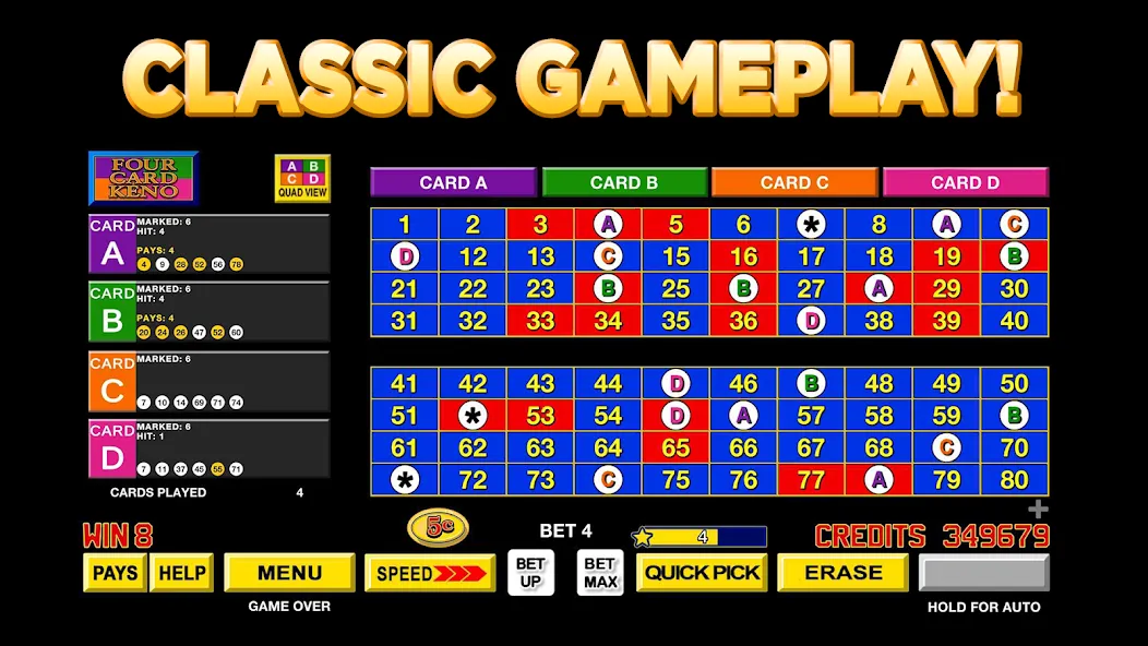 Keno Star - Multi Card Games MOD APK на Android — Много денег — скриншот 3