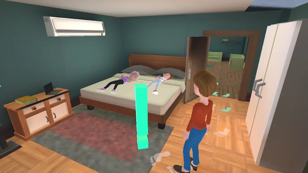 Super Dad Virtual : Happy Game MOD APK — Много денег — скриншот 3
