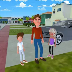 Super Dad Virtual : Happy Game MOD APK — Много денег