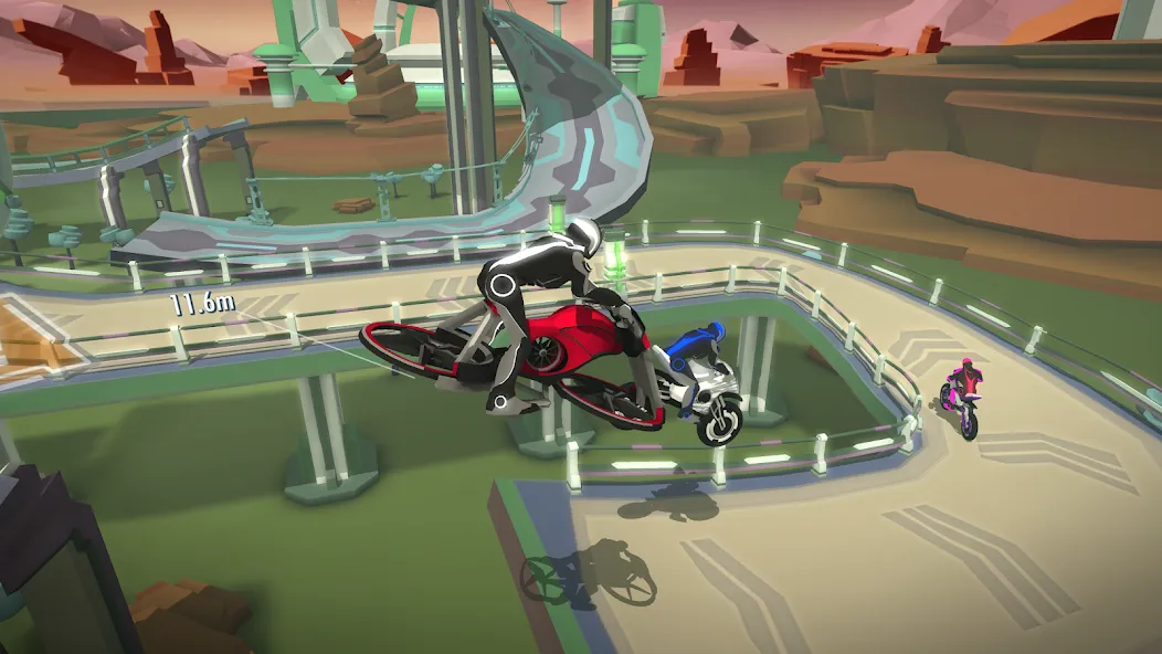 Скачать Gravity Rider Zero — Модификация Все мотоциклы открыты — скриншот 4