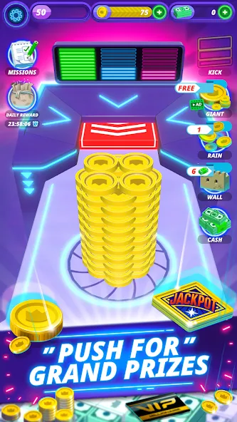 Скачать Coin Pusher - Vegas Dozer MOD APK — Много денег и без рекламы — скриншот 1