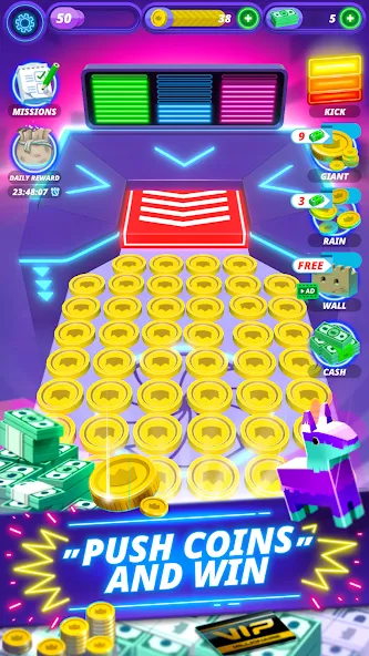 Скачать Coin Pusher - Vegas Dozer MOD APK — Много денег и без рекламы — скриншот 3
