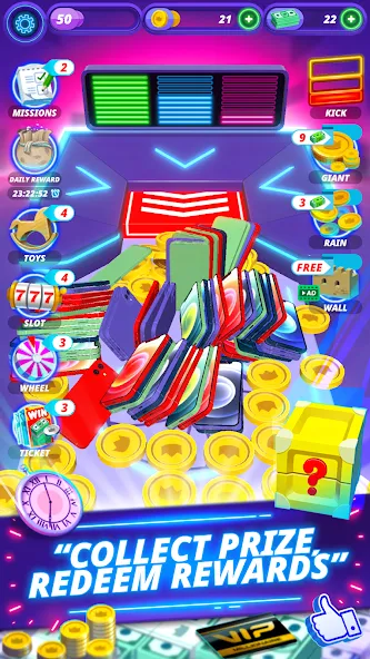 Скачать Coin Pusher - Vegas Dozer MOD APK — Много денег и без рекламы — скриншот 4