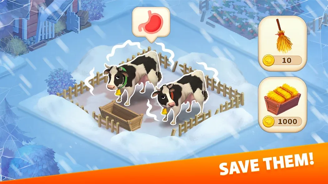 Klondike Adventures: Farm Game MOD APK — Много денег и энергии — скриншот 2