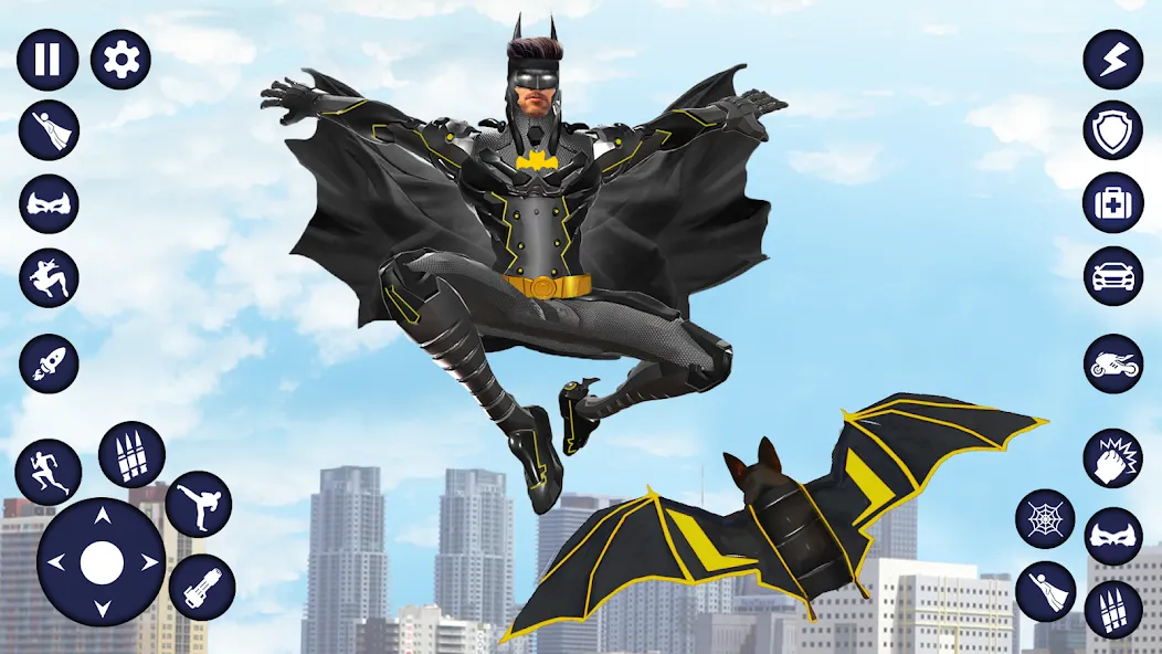 Скачать Flying Bat Robot Car Transform MOD APK — Много денег — скриншот 1
