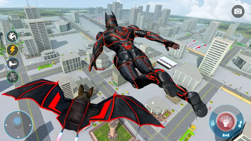 Скачать Flying Bat Robot Car Transform MOD APK — Много денег — скриншот 2