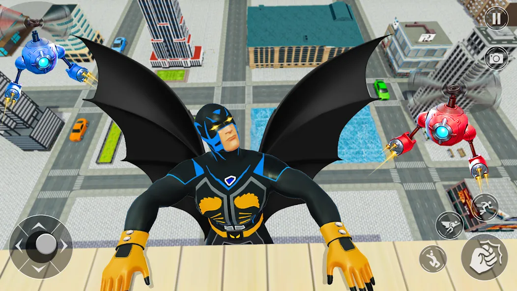 Скачать Flying Bat Robot Car Transform MOD APK — Много денег — скриншот 3