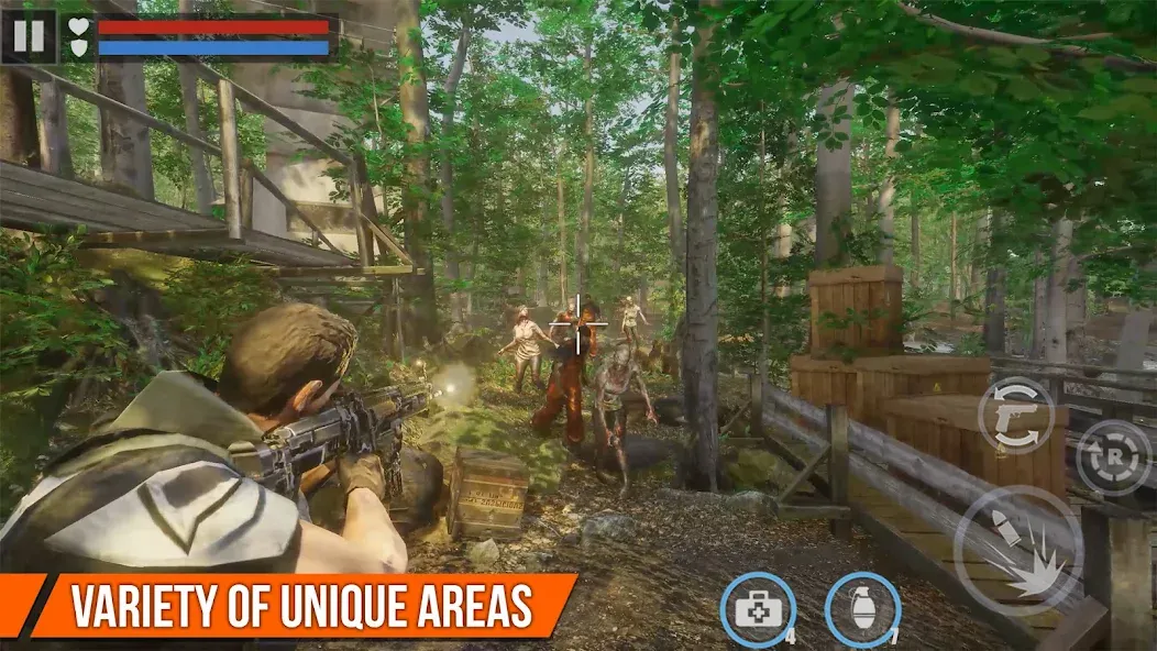 Dead Target: Zombie Games 3D (Мод Много денег и патронов) — скриншот 3 Dead Target: Zombie Games 3D (Мод Много денег и патронов) — скриншот 3