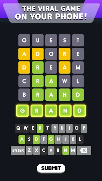 Wordle! — Бесконечные подсказки — скриншот 1 Wordle! — Бесконечные подсказки — скриншот 1