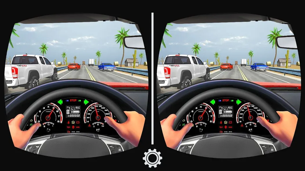 VR Traffic Racing In Car Drive — Взломанная версия (Много денег) — скриншот 1