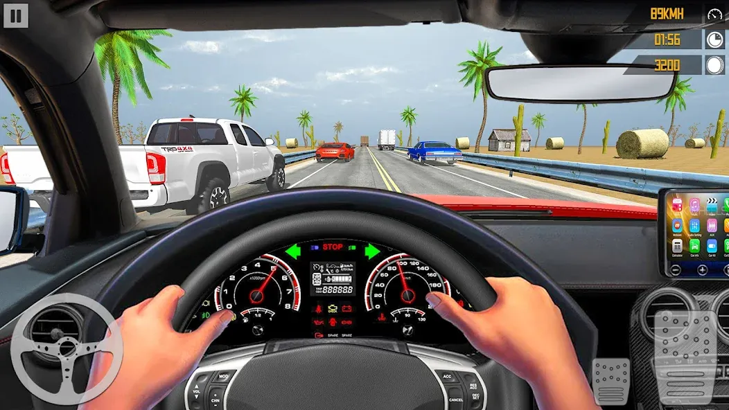 VR Traffic Racing In Car Drive — Взломанная версия (Много денег) — скриншот 2