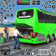 Скачать Coach Tourist Bus City Driving — Последняя версия (Много денег)