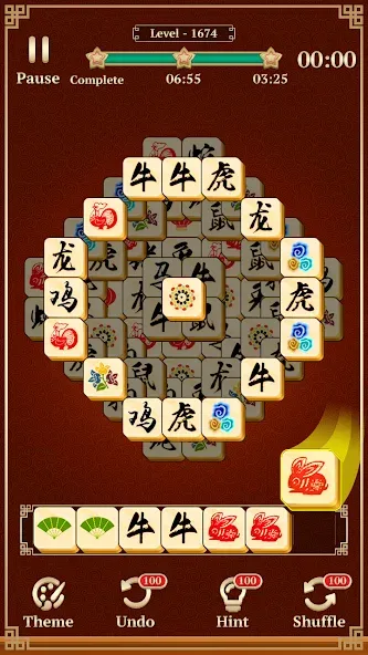 Mahjong Solitaire: 3 Tiles на Андроид — Много денег — скриншот 4