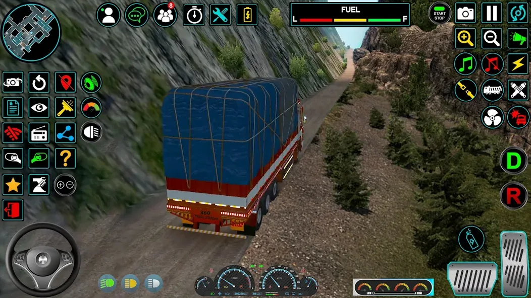 Скачать взломанную Indian Truck Offroad Cargo Sim — Много денег — скриншот 3 Скачать взломанную Indian Truck Offroad Cargo Sim — Много денег — скриншот 3