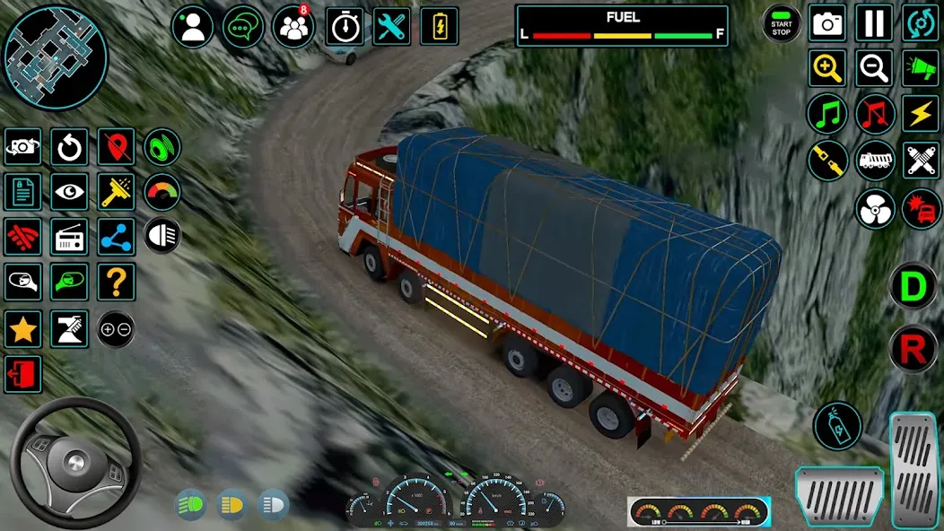 Скачать взломанную Indian Truck Offroad Cargo Sim — Много денег — скриншот 4 Скачать взломанную Indian Truck Offroad Cargo Sim — Много денег — скриншот 4
