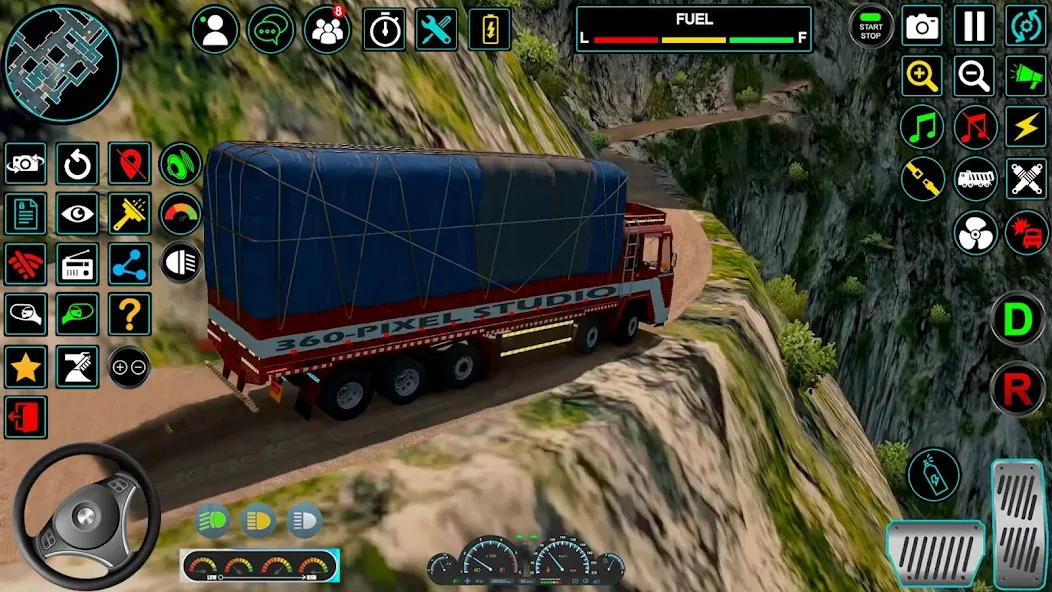 Скачать взломанную Indian Truck Offroad Cargo Sim — Много денег — скриншот 5