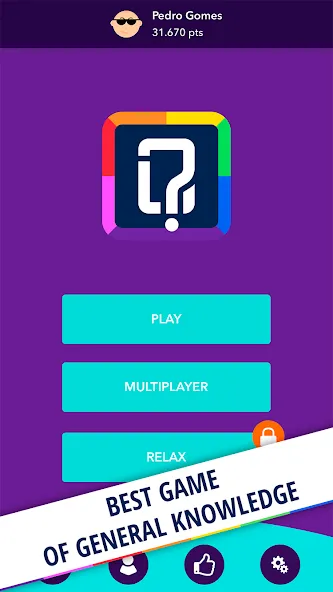 Взломанная Quizit - Trivia на Андроид — Все темы открыты — скриншот 1