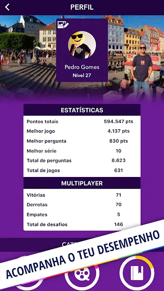 Quizit - Trivia Português MOD — Много жизней и без рекламы на Андроид — скриншот 5