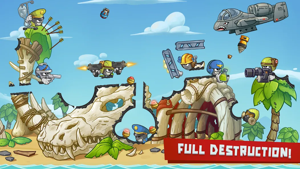 Warlings 2: Total Armageddon Mod APK Много денег — Скачать на Андроид — скриншот 1