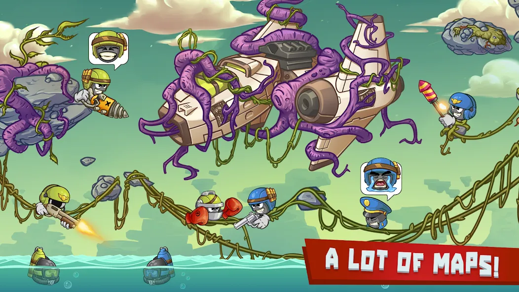 Warlings 2: Total Armageddon Mod APK Много денег — Скачать на Андроид — скриншот 2