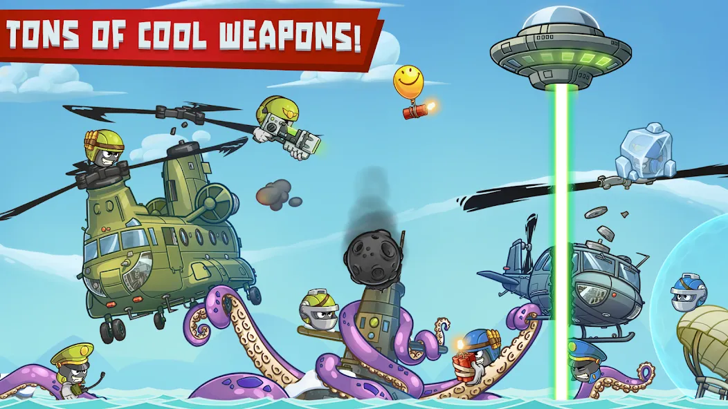 Warlings 2: Total Armageddon Mod APK Много денег — Скачать на Андроид — скриншот 3