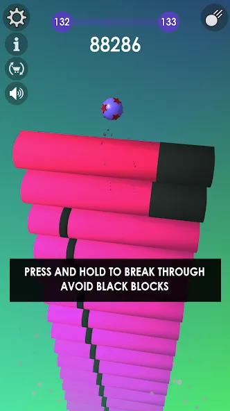 Ball: Blast colorful bricks 3d на Андроид — Мод Много денег — скриншот 1