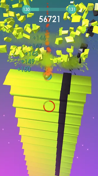 Ball: Blast colorful bricks 3d на Андроид — Мод Много денег — скриншот 5