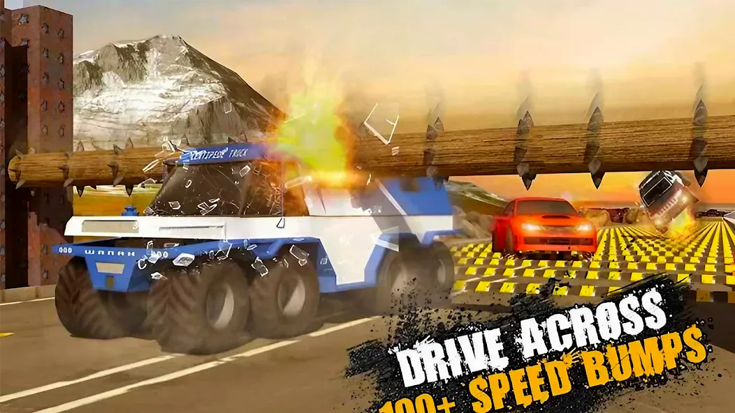 Car Crash Speed Bump Car Games MOD APK — Много денег — скриншот 5