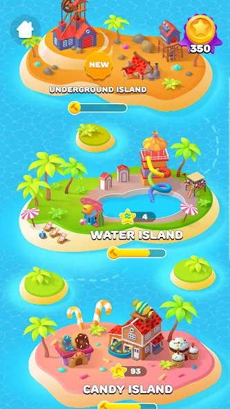 Sand Balls - Puzzle Game — Мод: Много денег — скриншот 5