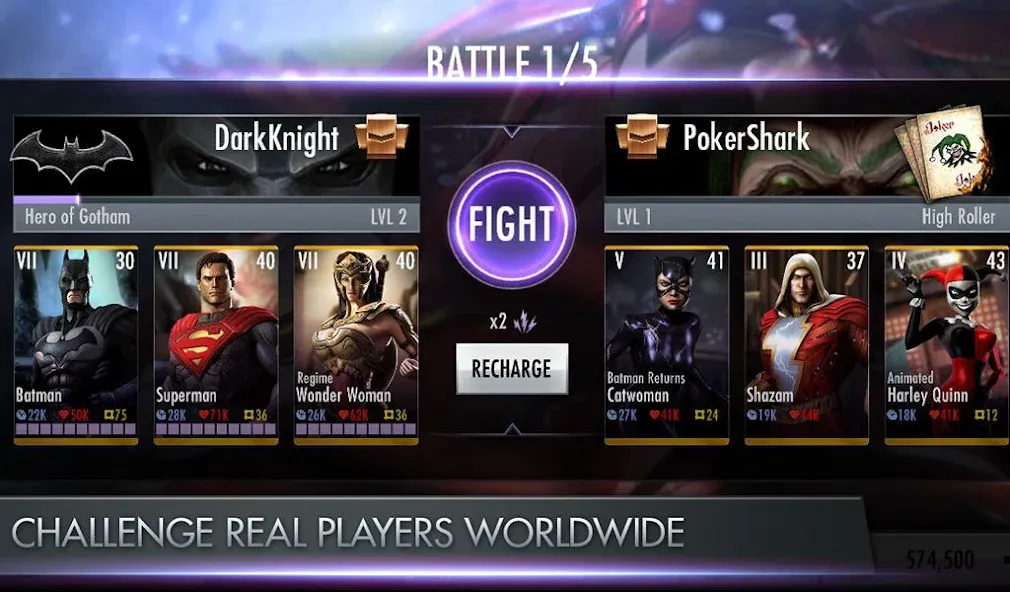 Скачать Injustice: Gods Among Us на Андроид — Взлом на много денег и энергии — скриншот 4