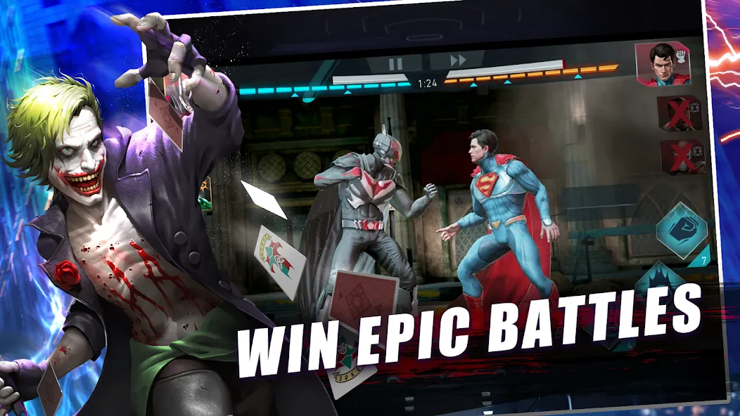 Injustice 2 на Андроид — Мод Много денег и кристаллов — скриншот 4 Injustice 2 на Андроид — Мод Много денег и кристаллов — скриншот 4