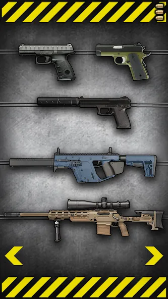 Fire Weapons Simulator MOD APK на Android — Много денег — скриншот 4