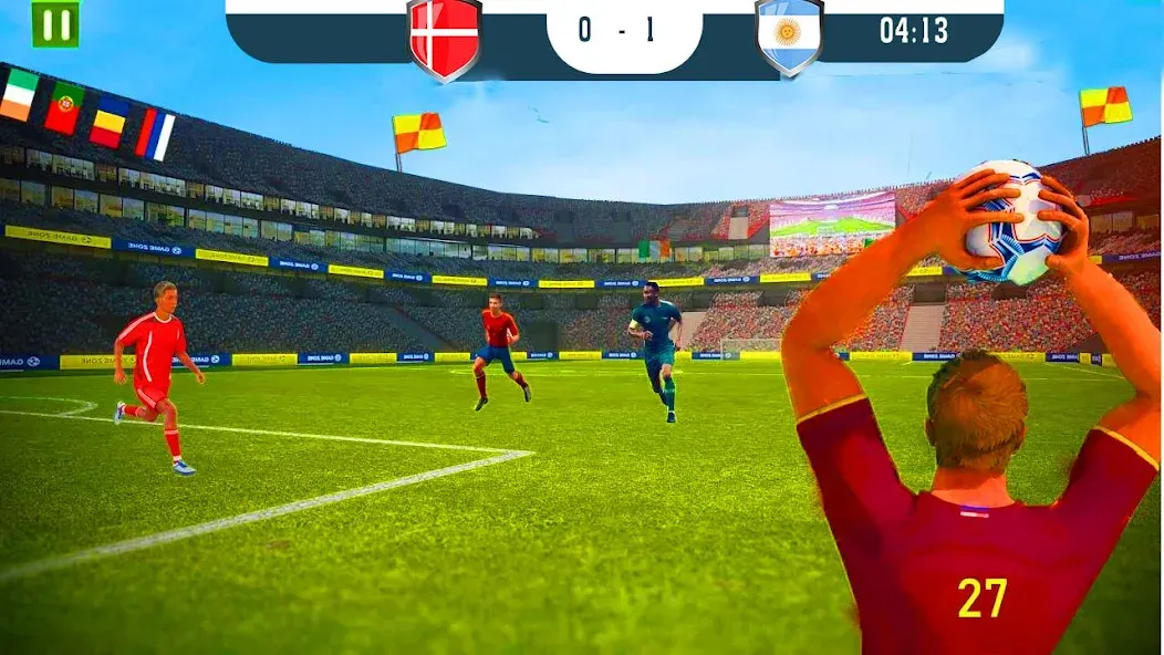 Скачать взломанную Ultimate Football Game 2024 — Много денег и без рекламы — скриншот 1 Скачать взломанную Ultimate Football Game 2024 — Много денег и без рекламы — скриншот 1