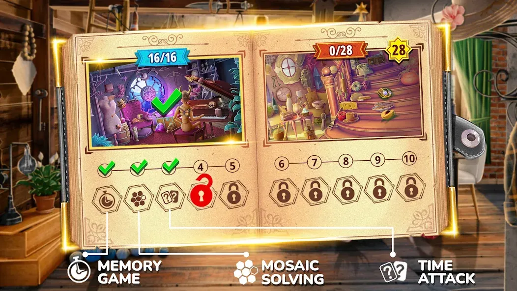 Books of Wonder Hidden Objects MOD APK — Много денег — скриншот 2