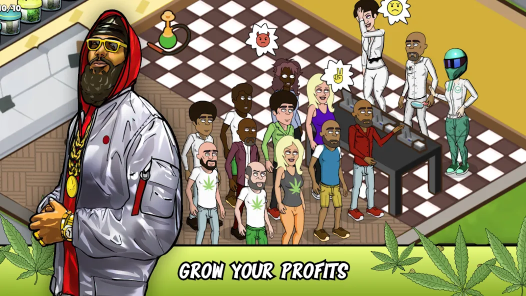 Weed City - Hemp Farm Tycoon MOD APK — Много денег и без рекламы — скриншот 2