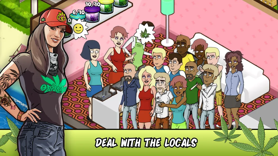 Weed City - Hemp Farm Tycoon MOD APK — Много денег и без рекламы — скриншот 3