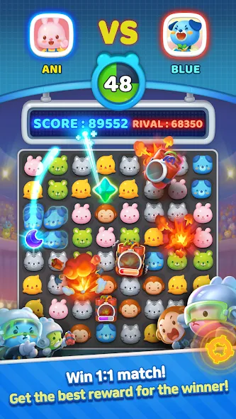 Anipang Match Mod APK Много денег — Скачать на Андроид — скриншот 5