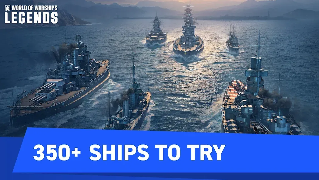 World of Warships Legends PvP — Взломанная версия (Бесконечные деньги и золото) — скриншот 1