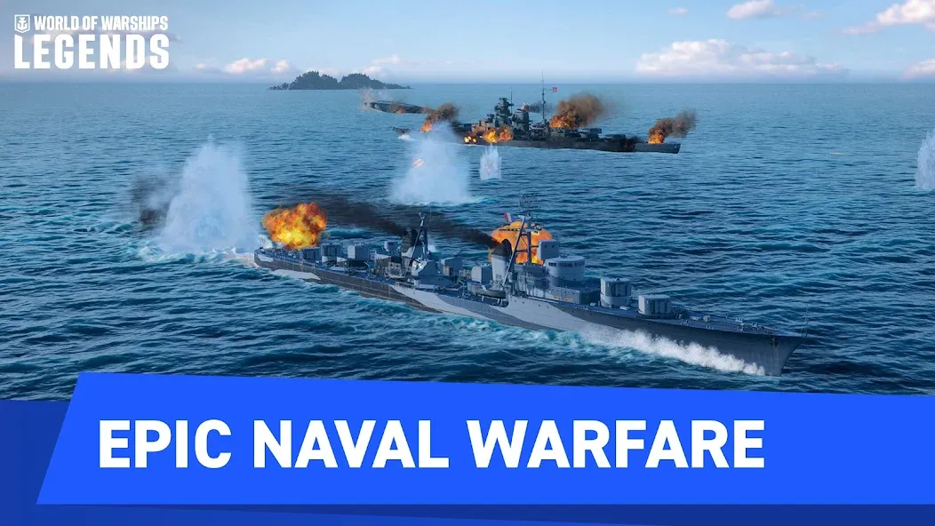World of Warships Legends PvP — Взломанная версия (Бесконечные деньги и золото) — скриншот 4