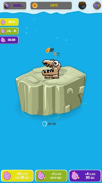 Скачать Epic Story of Monsters: Clicke MOD APK — Много денег — скриншот 2