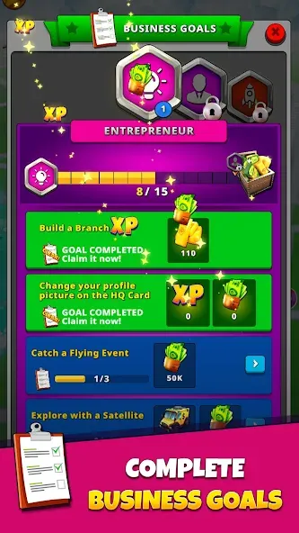 Скачать Geopoly: Tycoon NFT Idle Game (Мод: Много денег) на Андроид — скриншот 5