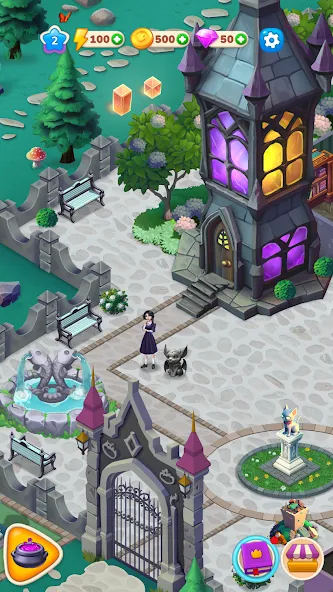 Weekday Merge: Mansion Mystery на Андроид — Много денег и бесконечная энергия — скриншот 5