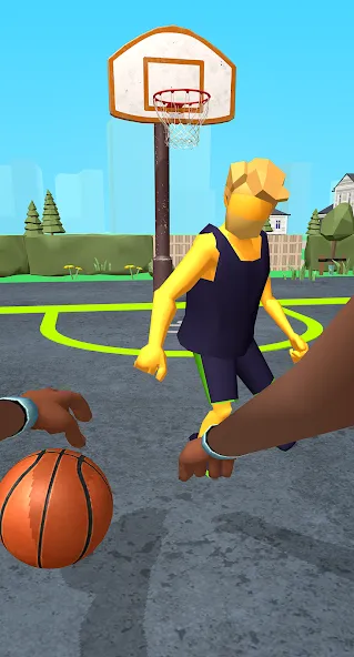 Скачать Dribble Hoops MOD APK — Много денег и без рекламы — скриншот 1