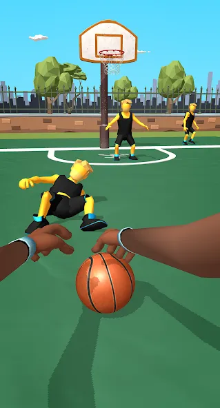 Скачать Dribble Hoops MOD APK — Много денег и без рекламы — скриншот 3